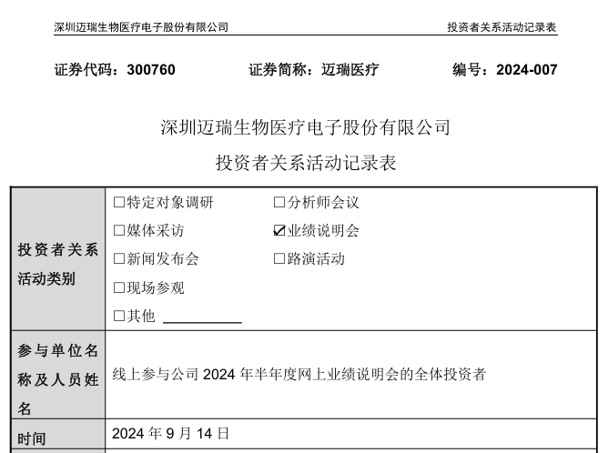 何时成为全球TOP20？迈瑞最新回应